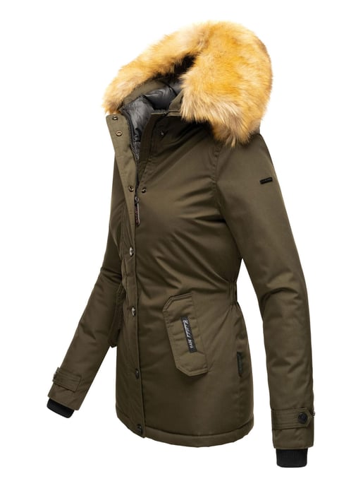 Navahoo Damen Winterjacke Laura – Warm, Stylisch & Mit Abnehmbarem Kunstfellkragen - Image 3
