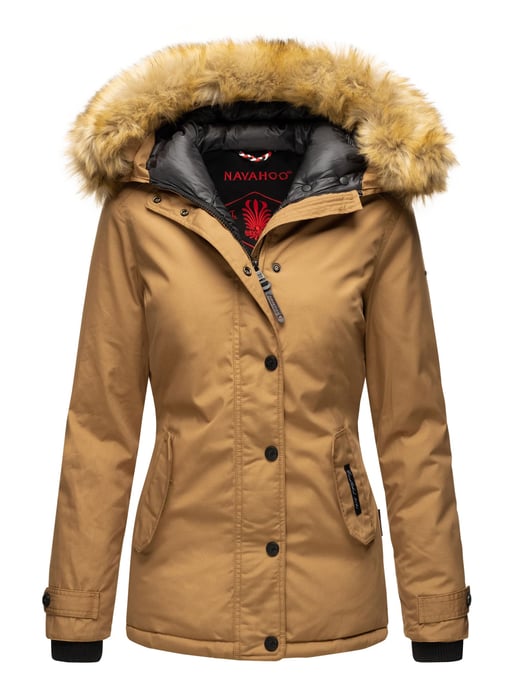 Navahoo Damen Winterjacke Laura – Warm, Stylisch & Mit Abnehmbarem Kunstfellkragen - Image 1