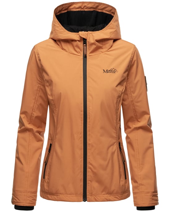 Marikoo Damen Übergangsjacke leichte wind- und wasserabweisende Jacke mit Kapuze Rusty Cinnamon - Image 2