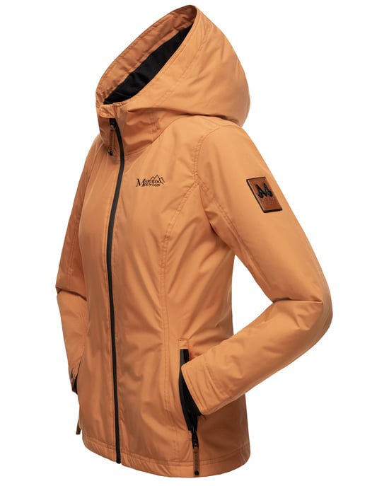 Marikoo Damen Übergangsjacke leichte wind- und wasserabweisende Jacke mit Kapuze Rusty Cinnamon - Image 4
