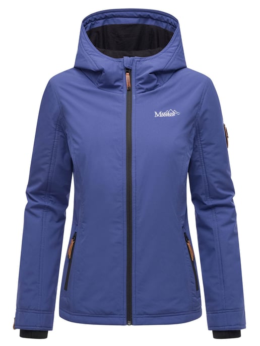 Marikoo Damen Übergangsjacke leichte wind- und wasserabweisende Jacke mit Kapuze Blue Violet - Image 2