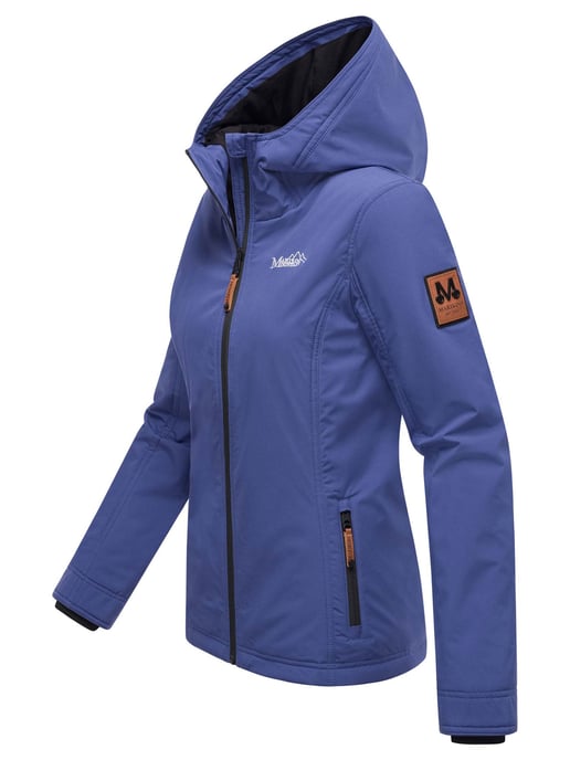 Marikoo Damen Übergangsjacke leichte wind- und wasserabweisende Jacke mit Kapuze Blue Violet - Image 3