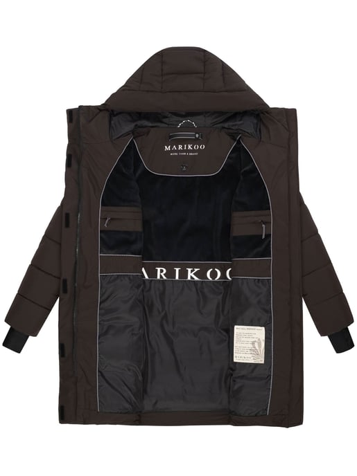 Marikoo Damen Winter-Steppjacke mit Kapuze & Fleecefutter – Kaituu - Image 5