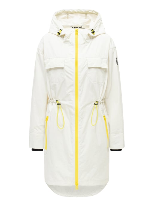 Marikoo Damen Mantel Übergangsjacke Trüffelbonbon mit Kapuze - Image 1