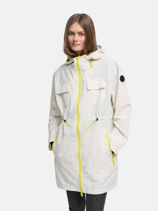 Marikoo Damen Mantel Übergangsjacke Trüffelbonbon mit Kapuze - Image 5