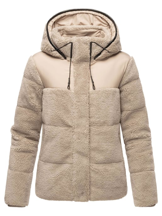 Marikoo Damen Teddy Puffer Jacke mit Kapuze & Reißverschluss – Kaguraa - Image 2