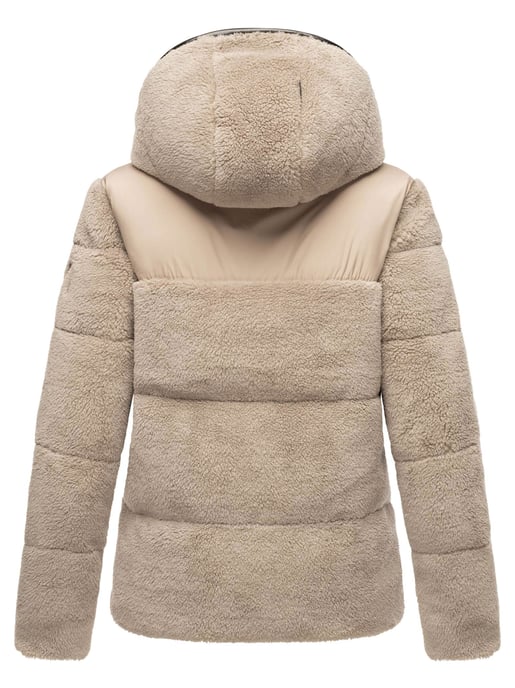 Marikoo Damen Teddy Puffer Jacke mit Kapuze & Reißverschluss – Kaguraa - Image 4