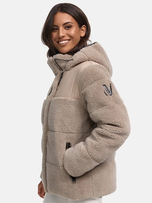 Marikoo Damen Teddy Puffer Jacke mit Kapuze & Reißverschluss – Kaguraa - Image 6
