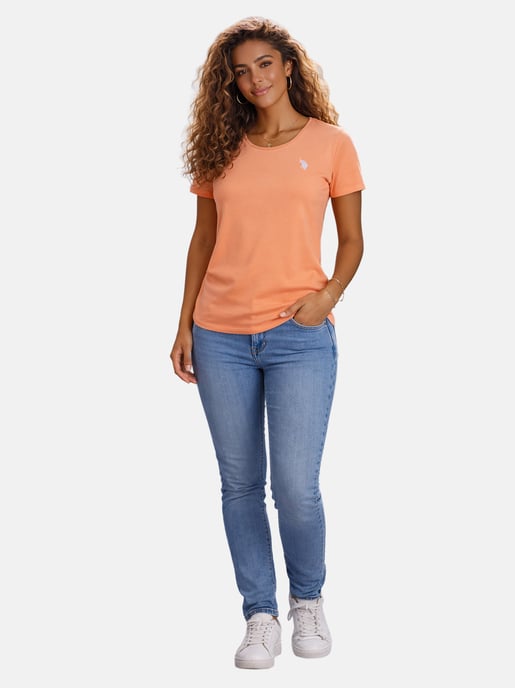 U.S. Polo Assn. Damen T-Shirt aus Baumwoll-Stretch - Image 3