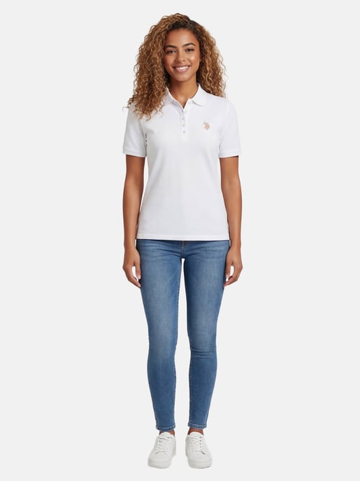U.S. POLO ASSN. Damen Poloshirt kurzarm aus Baumwoll-Elasthan - Image 4