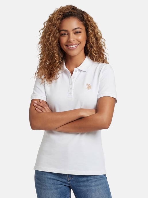 U.S. POLO ASSN. Damen Poloshirt kurzarm aus Baumwoll-Elasthan - Image 5