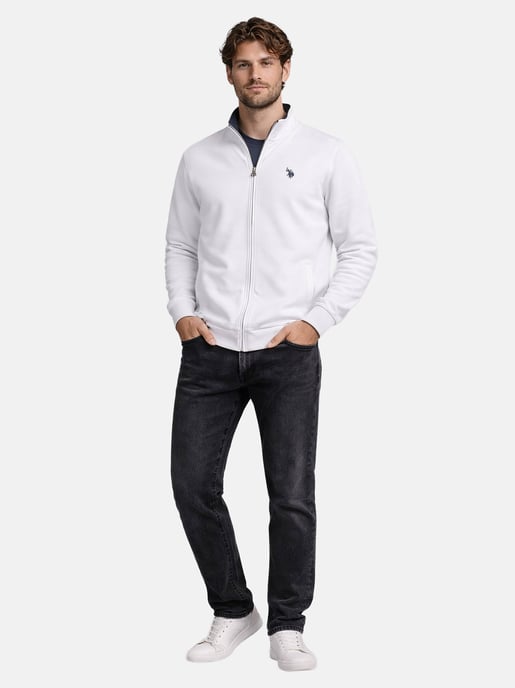 U.S. Polo Assn. Herren Sweatjacke mit Stehkragen aus 100 % Baumwolle - Image 4