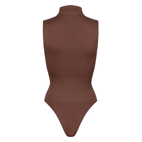 Damen-Essentials Ärmelloses Rollkragenbodysuit Formgebend Aus Recycling-Stretchmaterial - Image 2