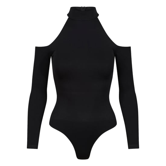 Damen Essentials Cold Shoulder Bodysuit mit formendem, recyceltem Stretch-Fit - Image 1