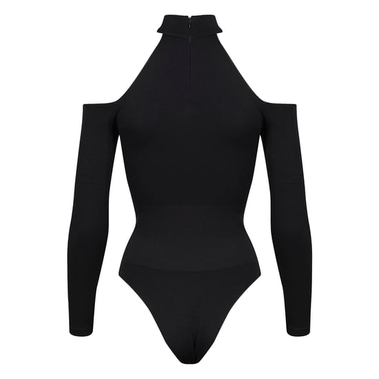 Damen Essentials Cold Shoulder Bodysuit mit formendem, recyceltem Stretch-Fit - Image 2