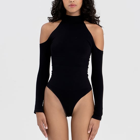 Damen Essentials Cold Shoulder Bodysuit mit formendem, recyceltem Stretch-Fit - Image 3