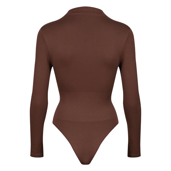 Damen Essentials Rollkragen-Bodysuit mit formender passgenauer recycelter Stretch-Qualität - Image 2