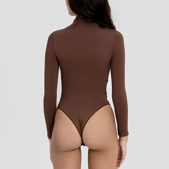 Damen Essentials Rollkragen-Bodysuit mit formender passgenauer recycelter Stretch-Qualität - Image 5