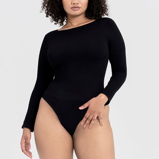 Damen Essentials Langarm-Bodysuit formend aus recyceltem Stretchmaterial - Image 3