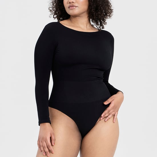 Damen Essentials Langarm-Bodysuit formend aus recyceltem Stretchmaterial - Image 4