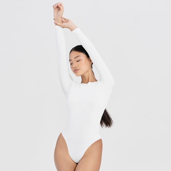 Damen Essentials Langarm-Bodysuit formende recycelte Stretch-Passform - Image 5