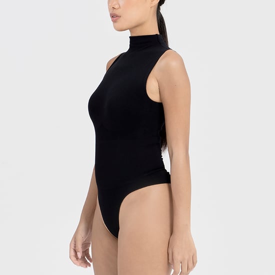 Damen Essentials Ärmelloses Turtleneck Bodysuit formend recycelte Stretch Passform - Image 3