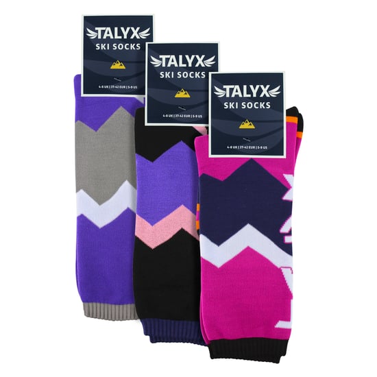 3er-Pack Damen Skisocken mit Polsterung, thermisch, feuchtigkeitsableitend, Wintersport-Socken - Image 2