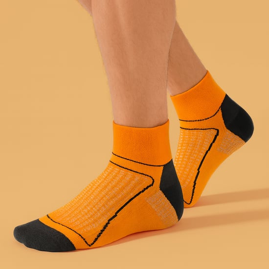 1 Pack Hochsichtbare Neon Niedrigschnitt Fahrradsocken - Image 3