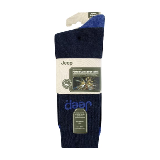 Herren 4er Pack Recycling-Baumwoll-Stiefelsocken | Dick gestrickte, voll gepolsterte Socken - Image 2