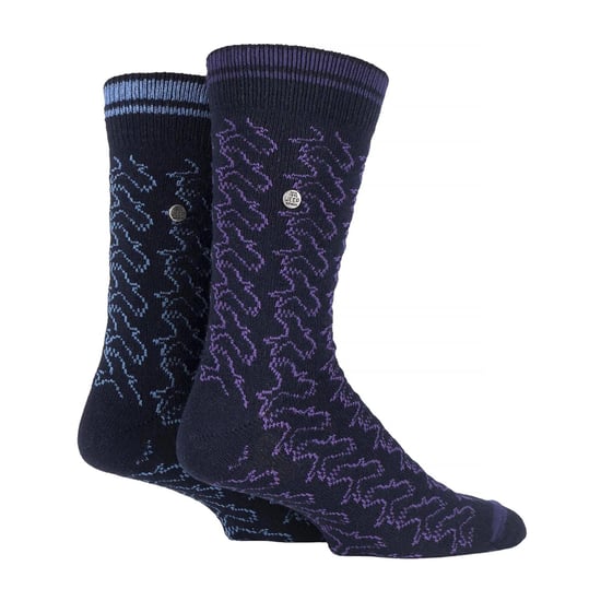 2er-Pack Herren Freizeit Rippstrick Baumwollsocken | Mittelschwere quadratisch gestrickte Socken - Image 1