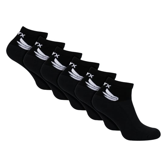 TALYX 6er-Pack Herren Knöchelsocken aus Bambus mit verstärkter Ferse und Zehenpartie, weich und atmungsaktiv - Schwarz - Image 1