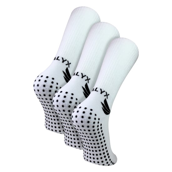 3er-Pack Herren Bambus Crew Grip Socken | Verstärkte Ferse & Zehen, weiche, rutschfeste Socken - Image 1