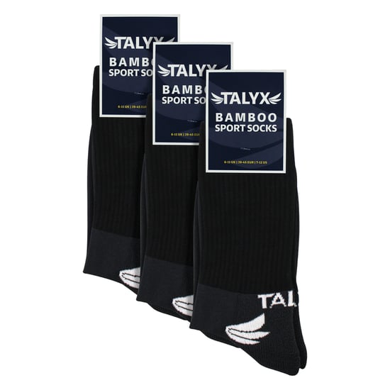 3er Pack Herren Bamboo Sportsocken | Verstärkte Ferse & Spitze Atmungsaktive Socken - Image 2