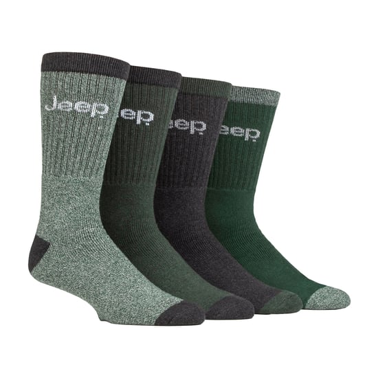 Herren 4er Pack Recycelte Baumwoll-Stiefelsocken | Dicke Strick-Socken mit voller Polsterung - Image 1