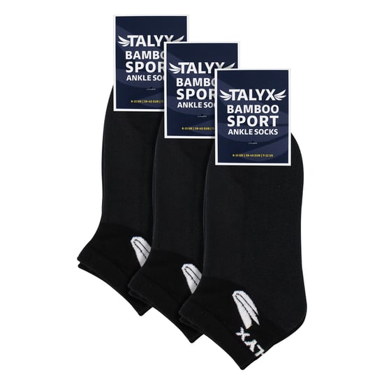 3er-Pack Herren Bambus Knöchelsocken | Verstärkter Fersen- und Zehenbereich, weiche atmungsaktive Socken - Image 2