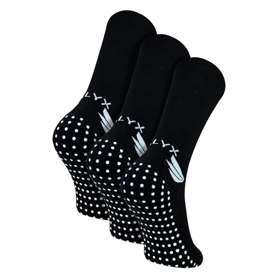 3er Pack Herren Bambus Crew Grip Socken | Verstärkte Ferse & Zehen Weiche Rutschfeste Socken - Image 1