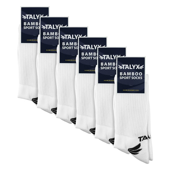 6er-Pack Männer Bambus Sportsocken | Verstärkter Fersen- und Zehenbereich atmungsaktive Socken - Image 2