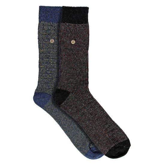 2er-Pack Herren Freizeit-Rippstrick Baumwollsocken | Mittelschwere Karostützstrümpfe - Image 3