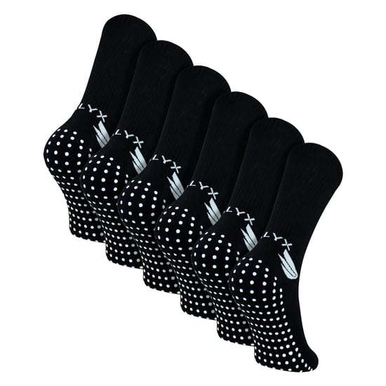 6er-Pack Herren Bambus Crew Grip Socken | Verstärkter Fersen- und Zehenbereich weiche rutschsichere Socken - Image 1