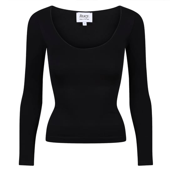 Damen Essentials Langarmshirt sculpting aus recyceltem Stretch im Everyday Fit - Image 1