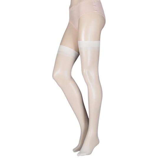 1 Paar Damen 15 Denier 100% Nylon-Strumpf - Transparent Glatt Alltagstragen - Image 3