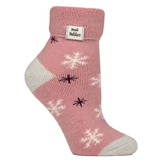 Heat Holders Gemütliche Umklappbündchen-Loungesocken, warme Wintersocken für Damen - Rosa - Image 1