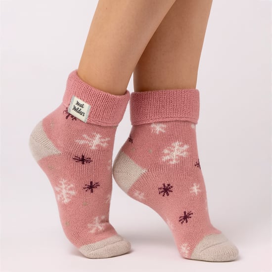 Heat Holders Gemütliche Umklappbündchen-Loungesocken, warme Wintersocken für Damen - Rosa - Image 3