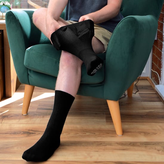 Herren Woll-Oedema Haussocken für geschwollene Füße & Durchblutungsunterstützung - Image 5