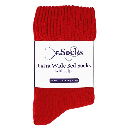Damen Extra Breit Winterbett-Socken mit Grip | Rutschfeste Thermo-Schlafsocken - Image 2