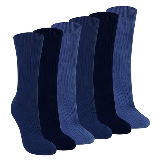 Damen 6er-Pack 100% Baumwolle atmungsaktive weiche Socken - Image 1