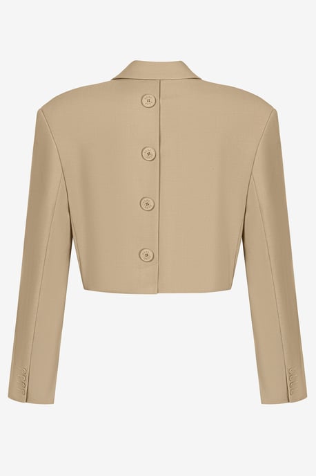BENU Kurzer hellkaramellfarbener Blazer mit Knöpfen - Image 4
