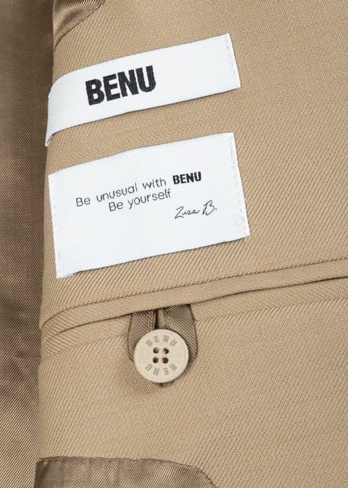 BENU Kurzer hellkaramellfarbener Blazer mit Knöpfen - Image 5