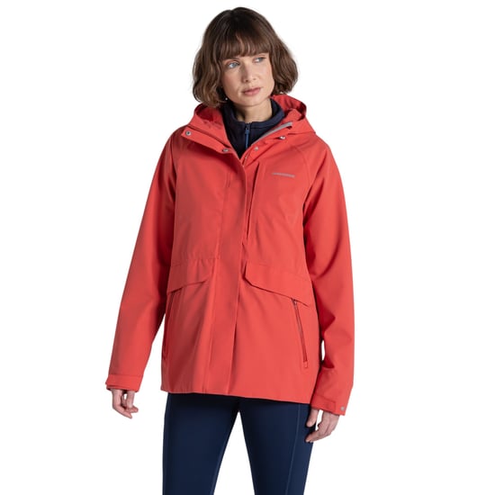 Craghoppers - "Caldbeck ll" Jacke, wasserfest für Damen (Kompottrot) - Image 3