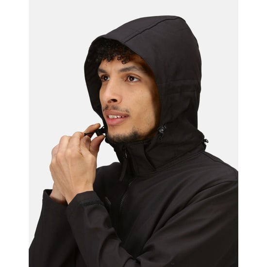 Regatta Professional - "Venturer" Kapuzenjacke für Herren, 3 Lagen, Softshell (Schwarz) - Image 6